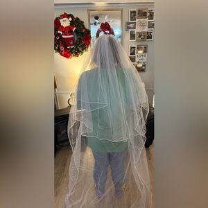 Elegant White Bridal Veil